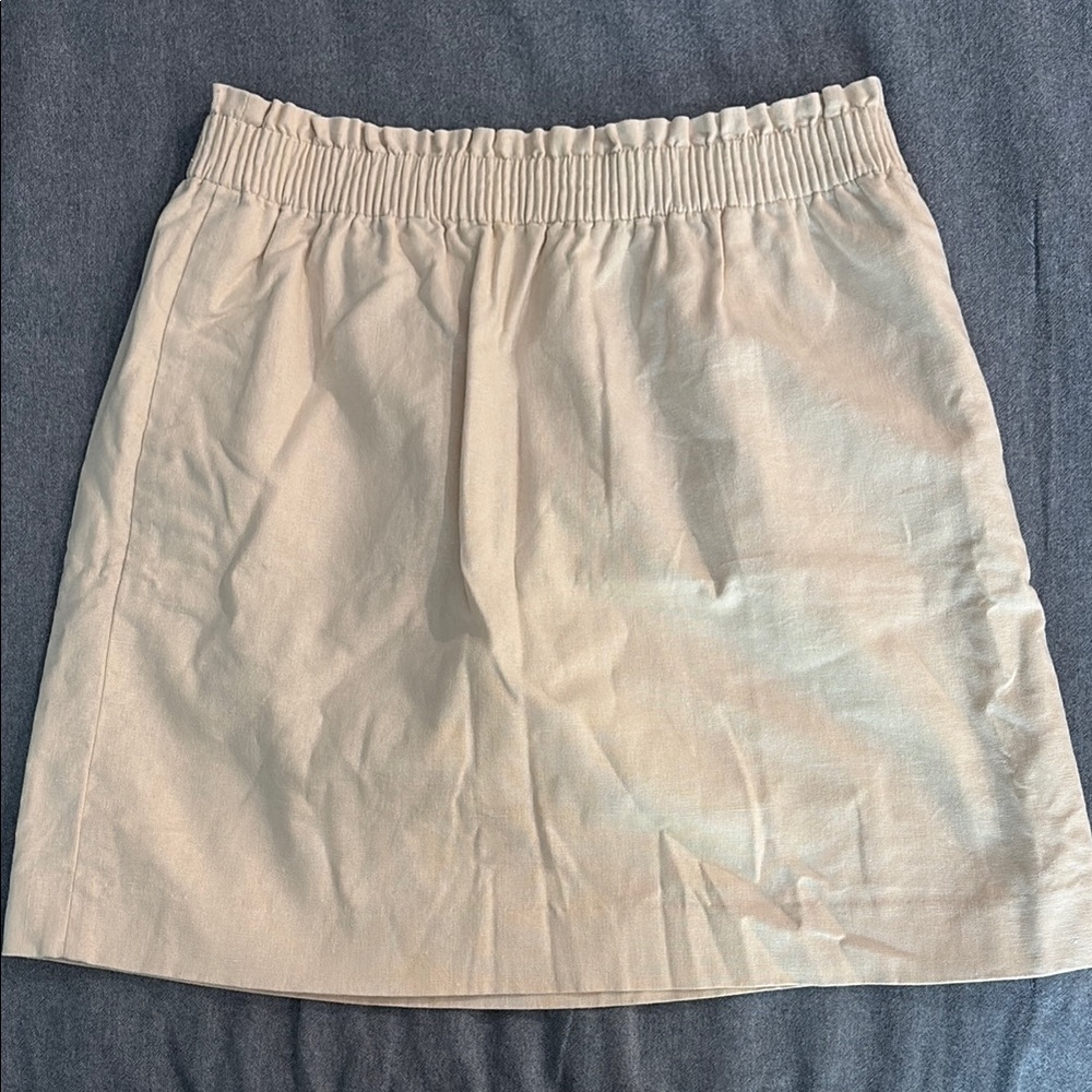 Chic Cream Mini Skirt